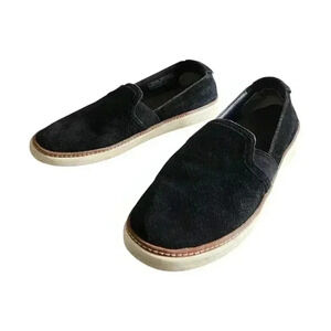 Vionic Women’s Black Suede Slip-On Flats US 9 Dark Academia